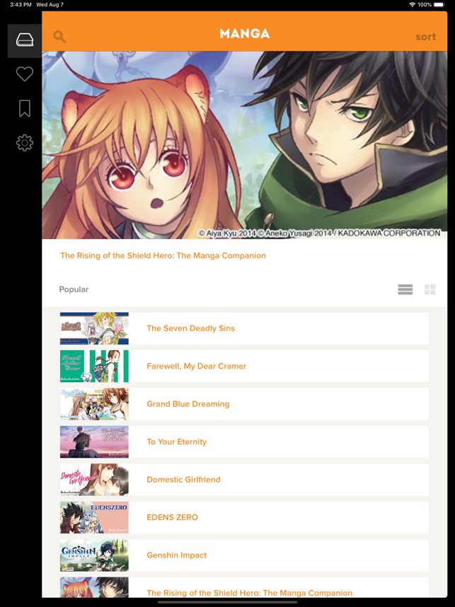 ‎Manga by Crunchyroll Screenshot