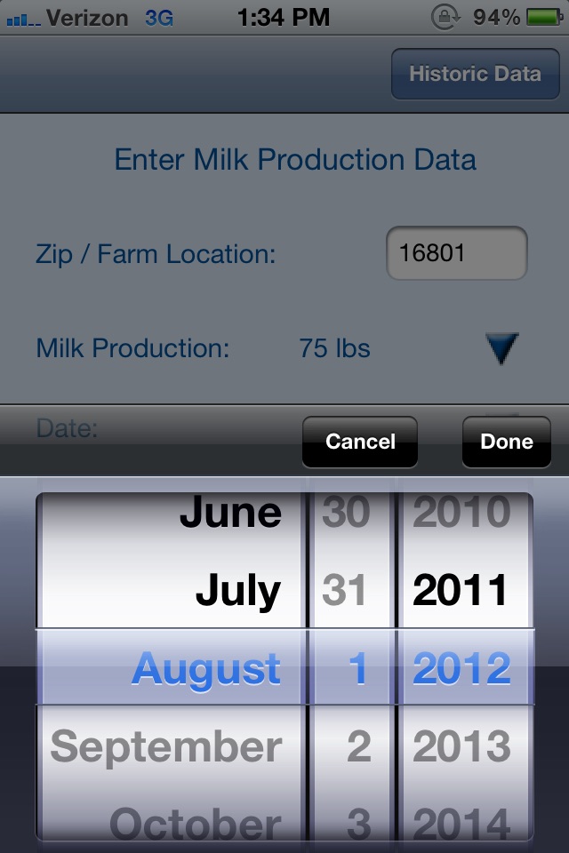 DairyCents screenshot 2