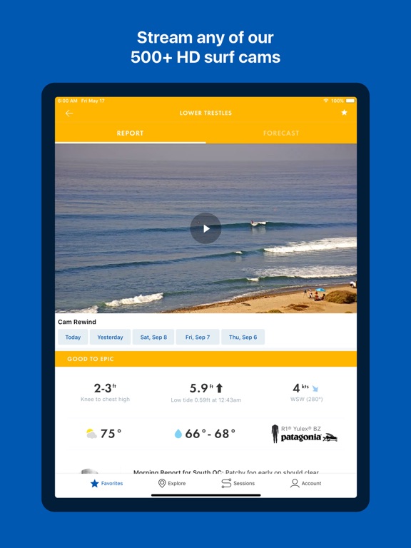 Surfline - Surf Report, Surf Forecast and News screenshot