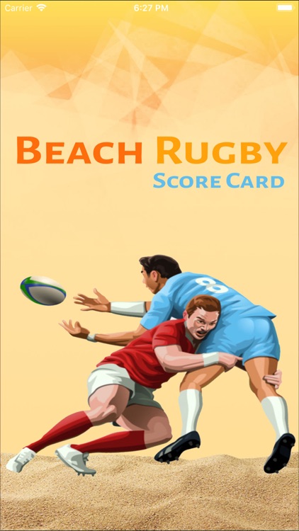 Beach Rugby Score Card