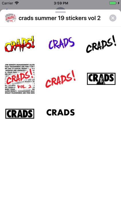 crads summer 19 stickers vol 2