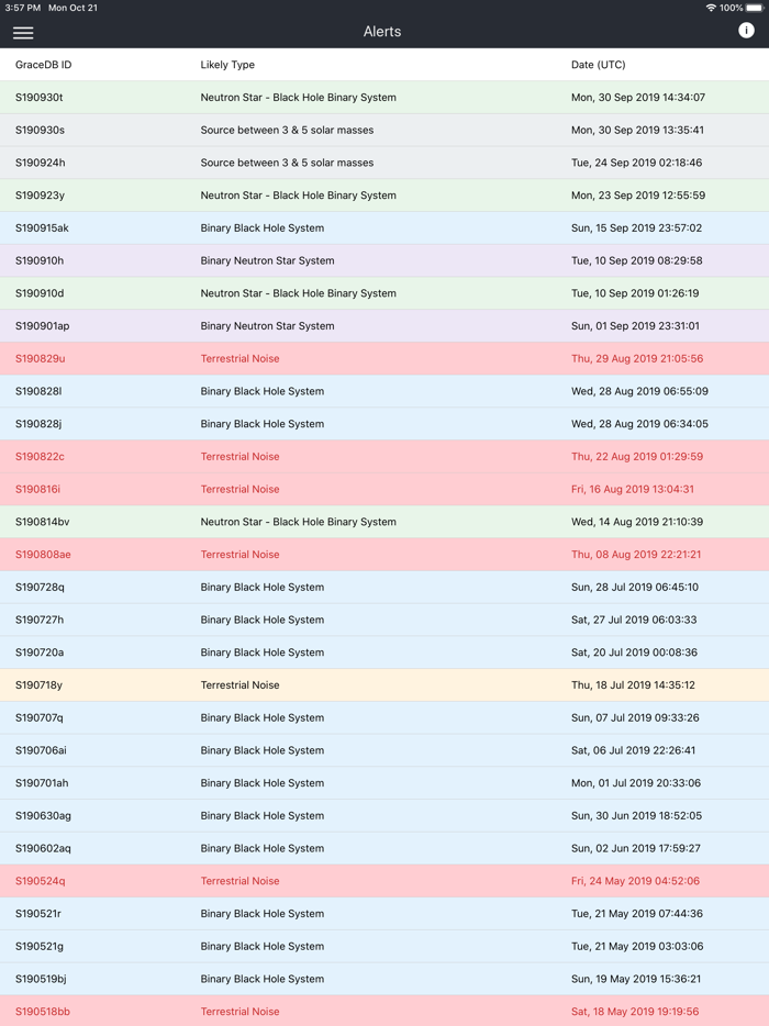 Chirp - gravitational wave app