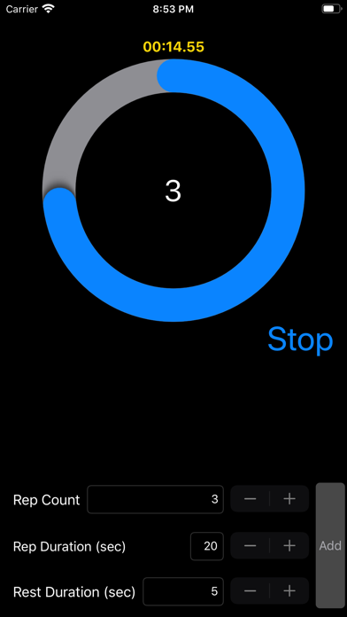 Rep Timer screenshot 2