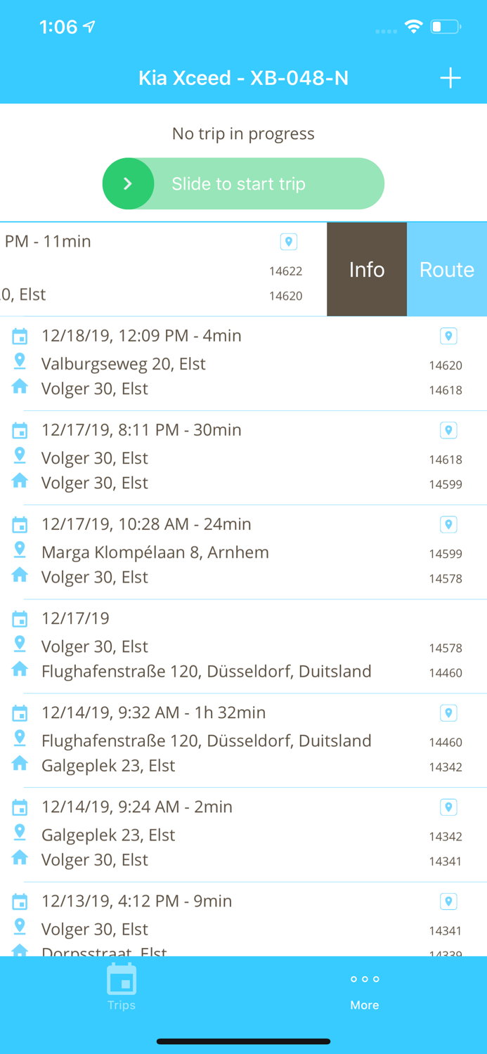 Track Assistant - Trip logging