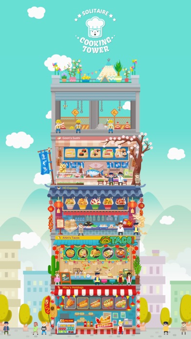 Solitaire Cooking Tower Screenshot 5