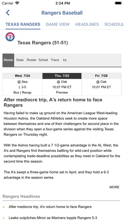 Baseball Texas - Rangers News