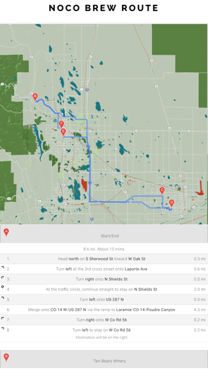 NoCo Brew Route