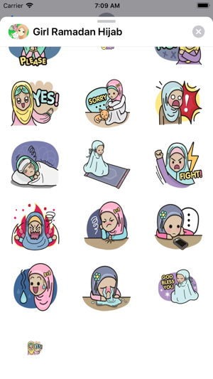 Hijab Girl Stickers Ramadan(圖5)-速報App