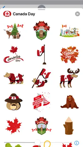 Game screenshot Happy Canada Day Stickers apk