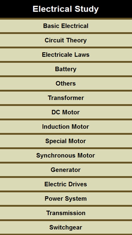 Electrical Study