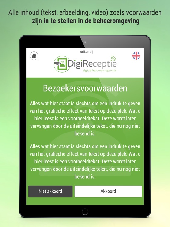 DigiReceptie Check-in App