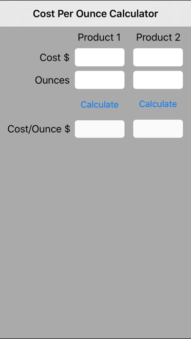 How to cancel & delete Cost Per Ounce Calculator from iphone & ipad 1