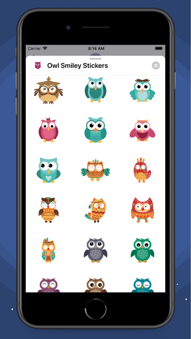 Owl Smiley Stickers screenshot 4