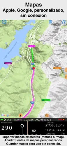 Screenshot 5 Brújula 55. Mapa y GPS kit. iphone