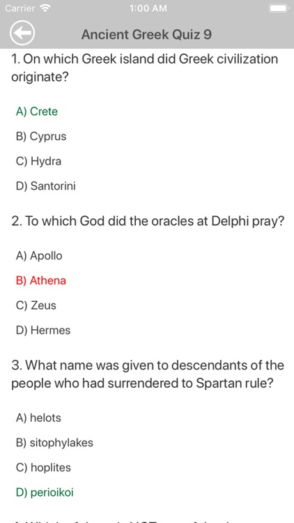 Ancient Greek Quizzes screenshot-4