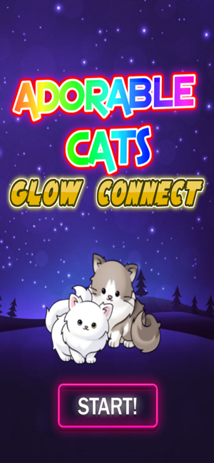 Adorable Cats glow connect(圖1)-速報App