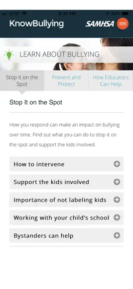 Game screenshot KnowBullying by SAMHSA mod apk