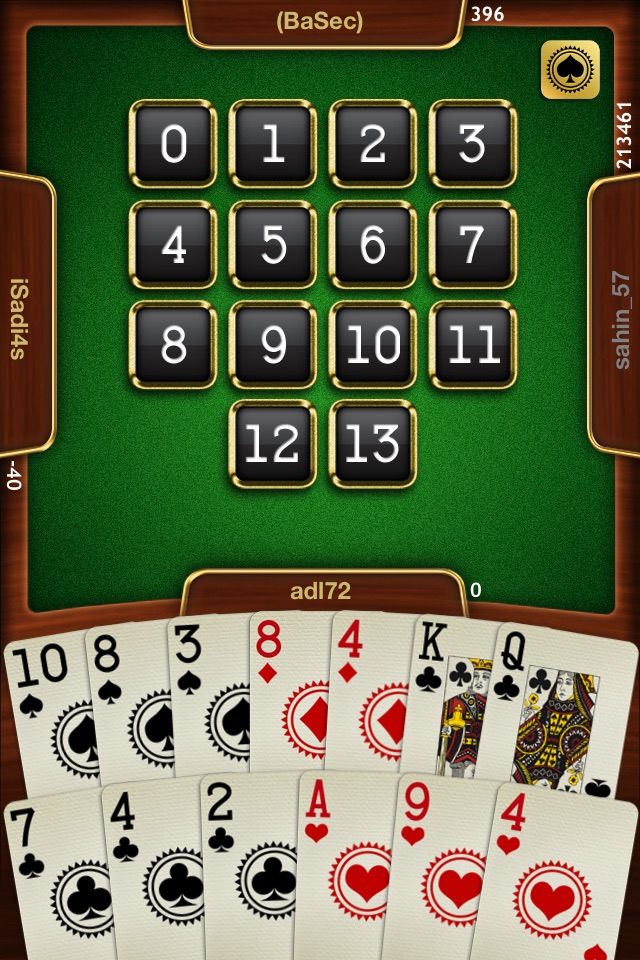 Batak Online trick taking game screenshot 4