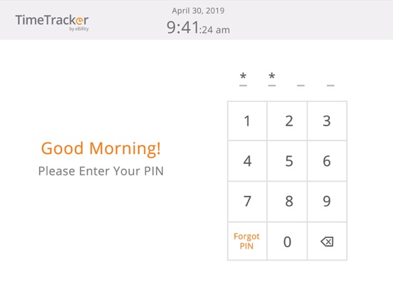Time Tracker Kiosk by eBillity screenshot 2