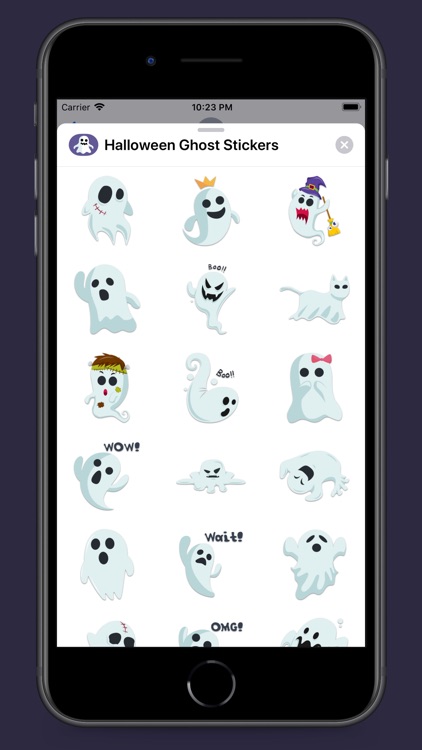 Spooky Halloween Ghost Sticker