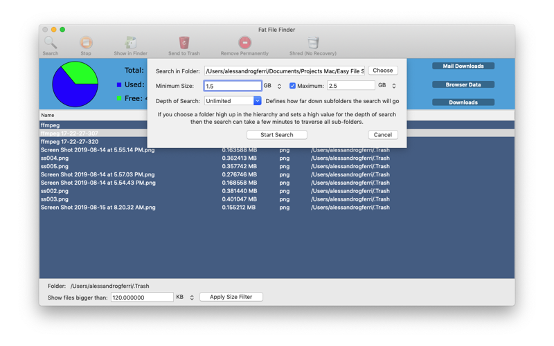 Fat File Finder screenshot 2