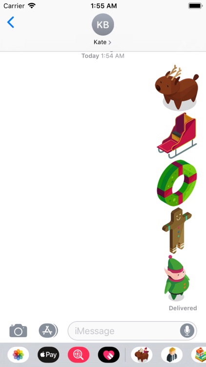 Christmas Isometric Stickers