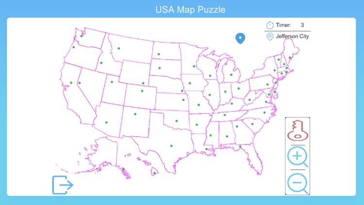 USA Map Puzzle Game screenshot-3