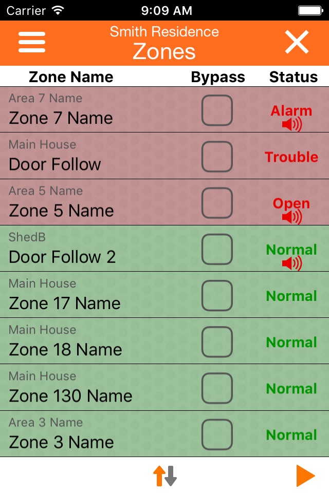 MyAlarm iFob Control screenshot 2