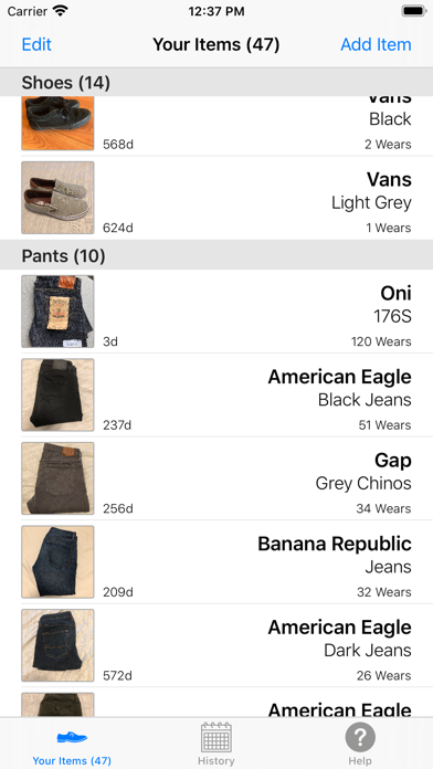 WearTracker - Clothing Tracker screenshot 4