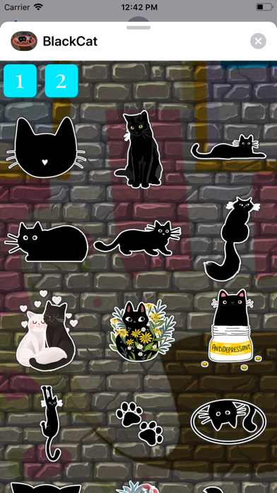BlackCat Stickers Pack screenshot 3