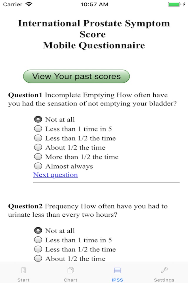 TeleSonoUroflow Bladder Diary screenshot 3