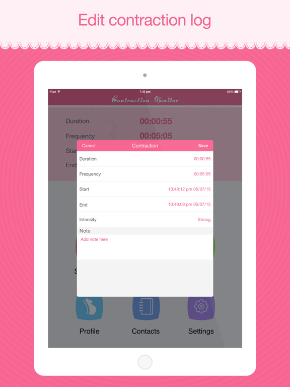Contraction Monitor screenshot 4
