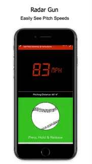 baseball radar gun & counter iphone screenshot 2