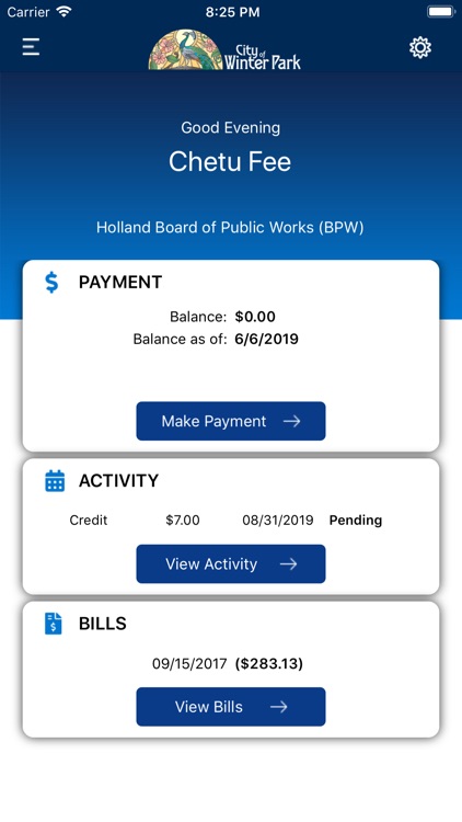 Winter Park Utility BillPay