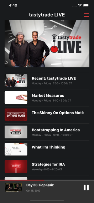 tastytrade iphone app see option trade