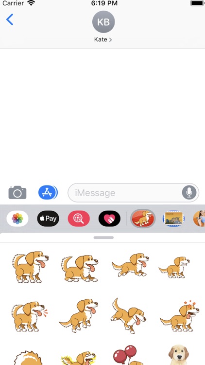 Golden Dog Emojis Stickers