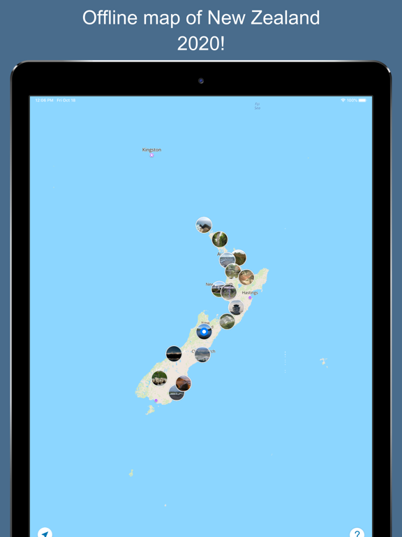 New Zealand 2017 — offline mapのおすすめ画像1