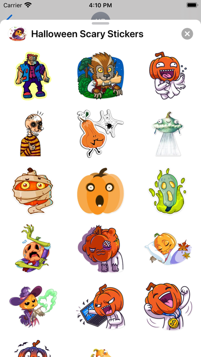 Spooky Scary Pumpkin Stickers screenshot 2