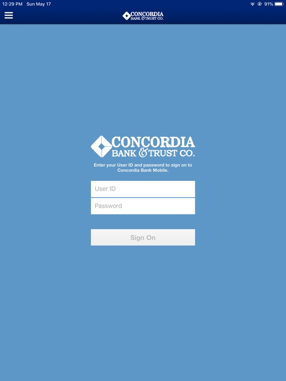 Concordia Bank for iPad