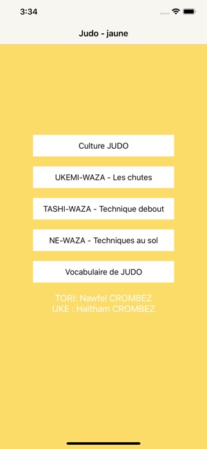 Judo-Jaune