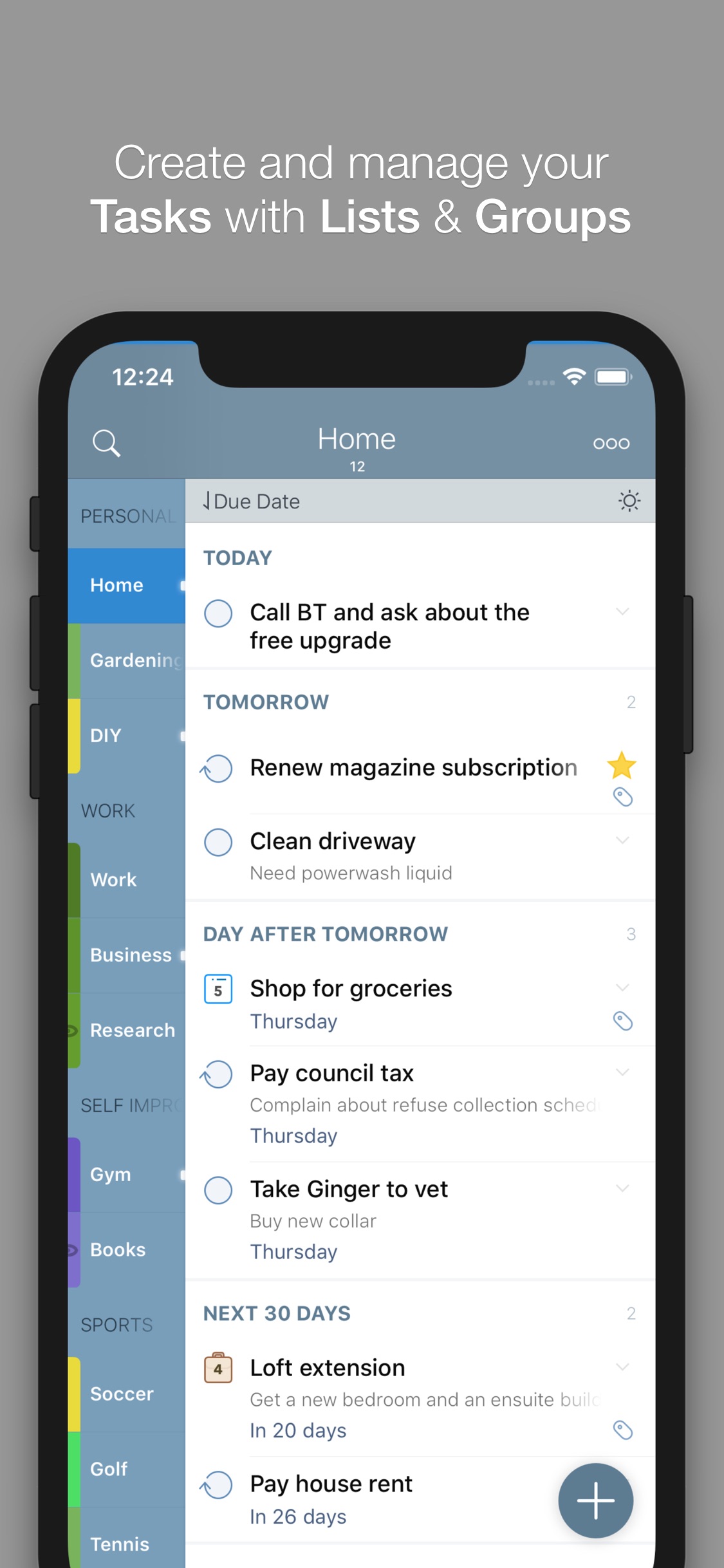 Screenshot do app 2Do - Todo List, Tasks & Notes