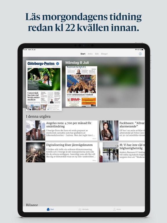 Göteborgs-Posten E-tidning screenshot 2
