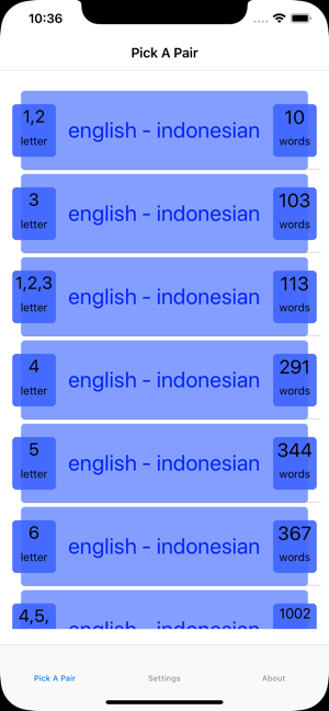 PickAPair Indonesian - English