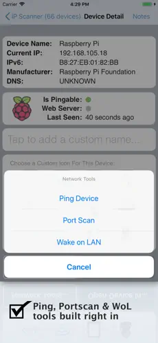 Captura de Pantalla 4 IP Network Scanner Lite iphone