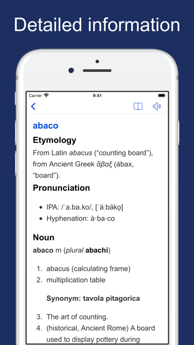 Italian Etymology Dictionary screenshot 2