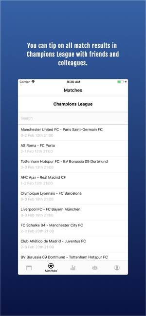 Champions League for Friends(圖2)-速報App