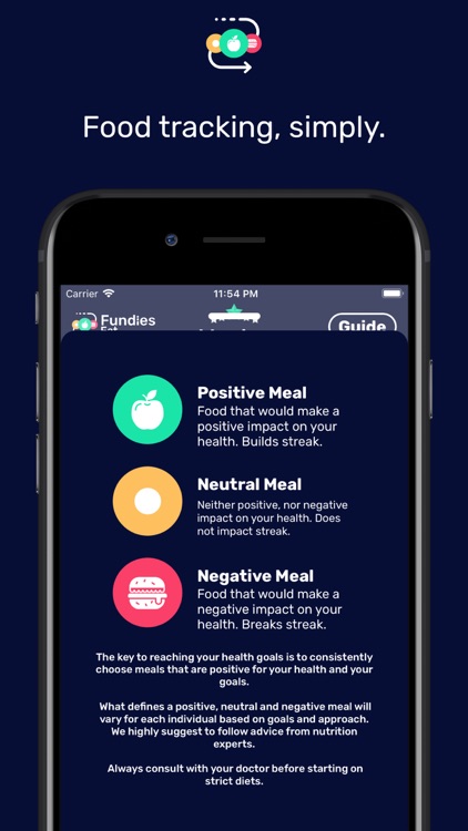 Fundies:Eat - Food Tracker screenshot-4