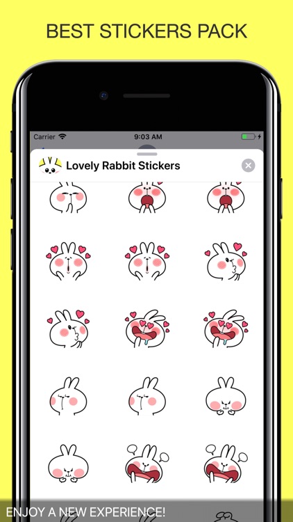 Lovely Rabbit Stickers Pro