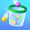 Move your glass to collect as many balls as you can