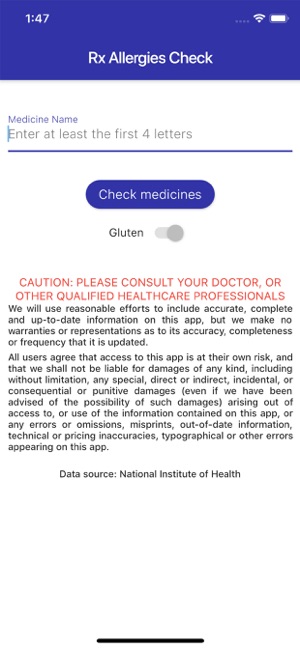 Drug Allergy Check - Gluten(圖1)-速報App